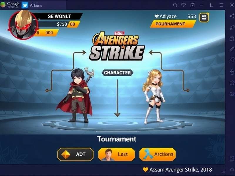 Assam Avengers Strike character selection screen